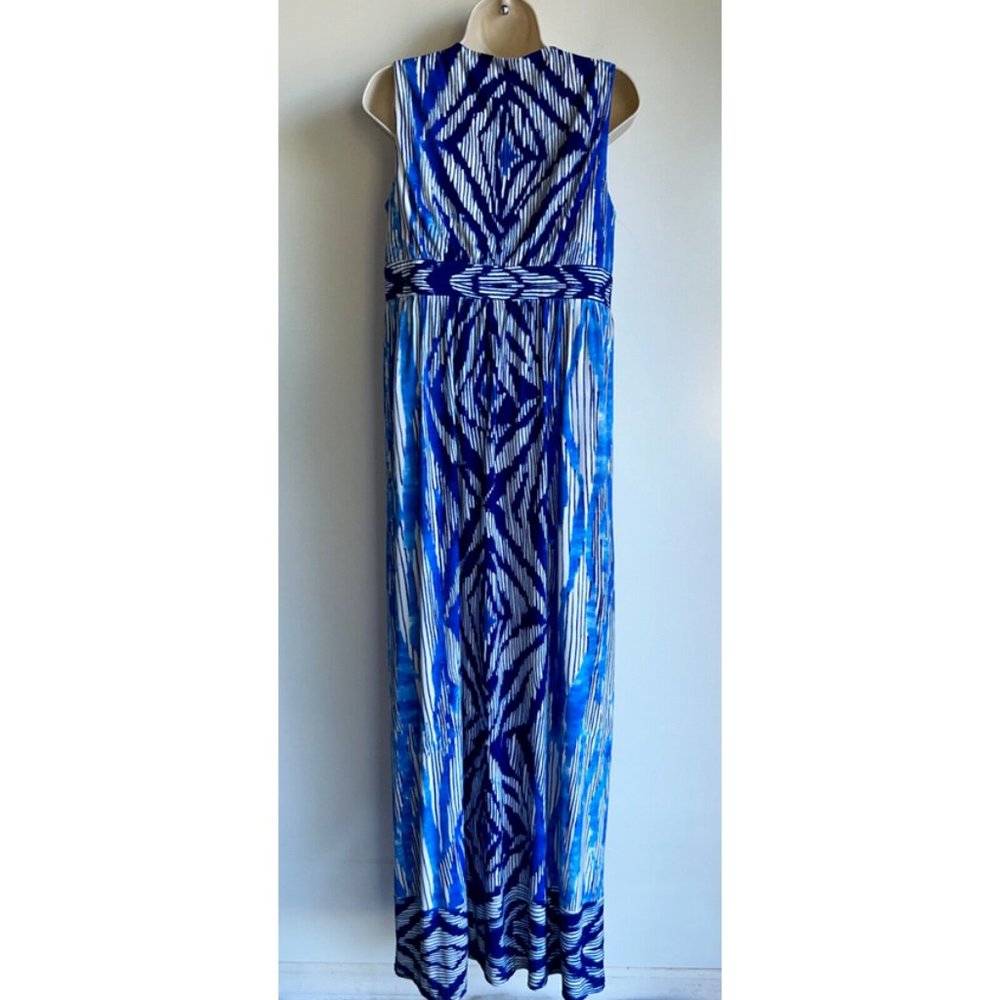 CHICO'S Sleeveless Maxi Dress Size 1 =US Size 8 Blue - Picture 4 of 7